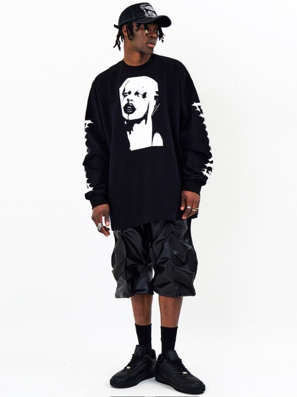 【E RIN AI E】FACE LONG SLEEVE TEE