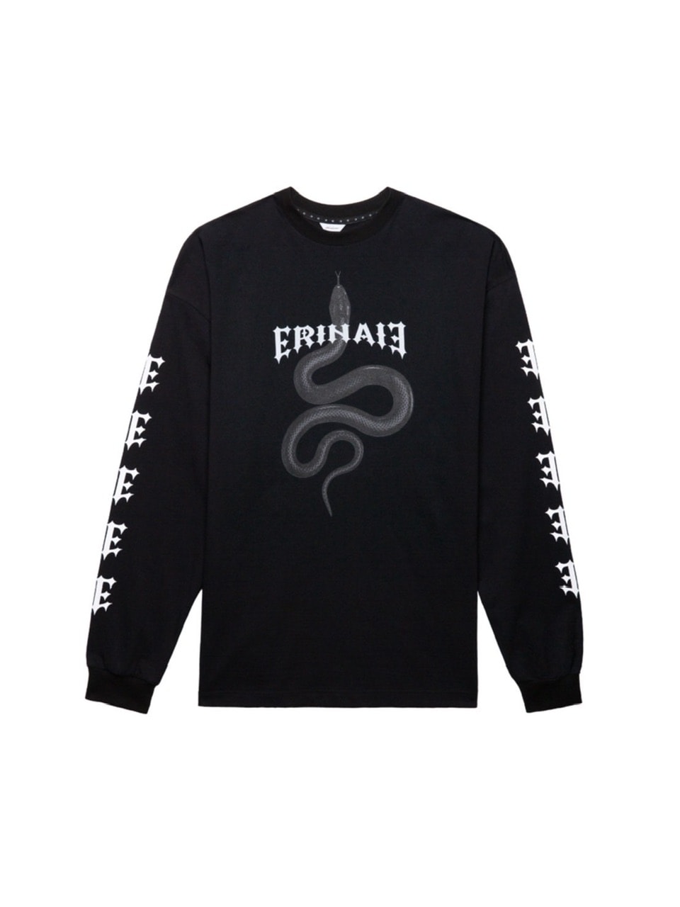 【E RIN AI E】BLACK MAMBA LONG SLEEVE TEE