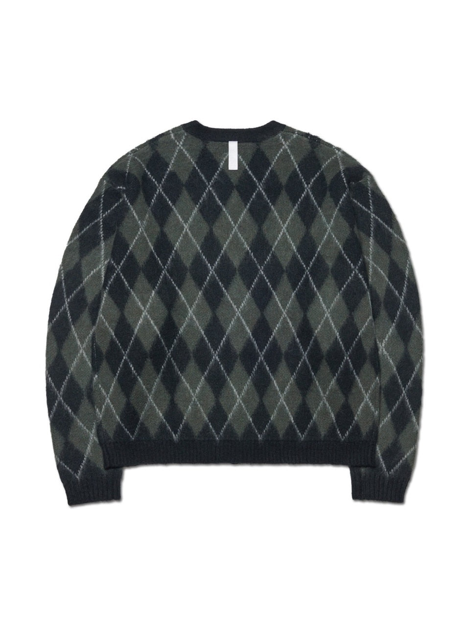 【NOMANUAL】ARGYLE HAIRY CARDIGAN