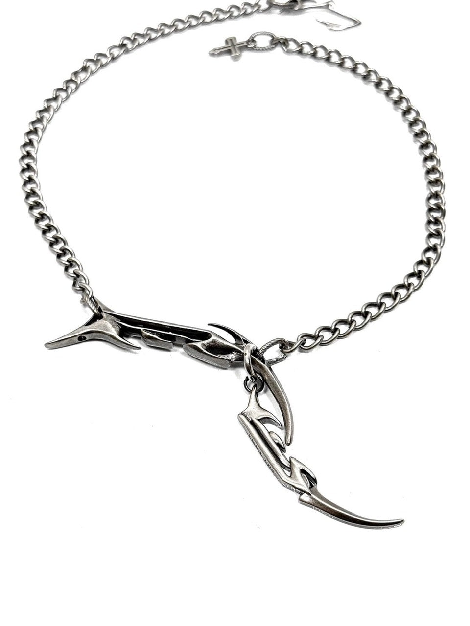 【IIIMIII】Twist Claw Necklace / 【イアミ】ツイストクローシルバーチェーンネックレス