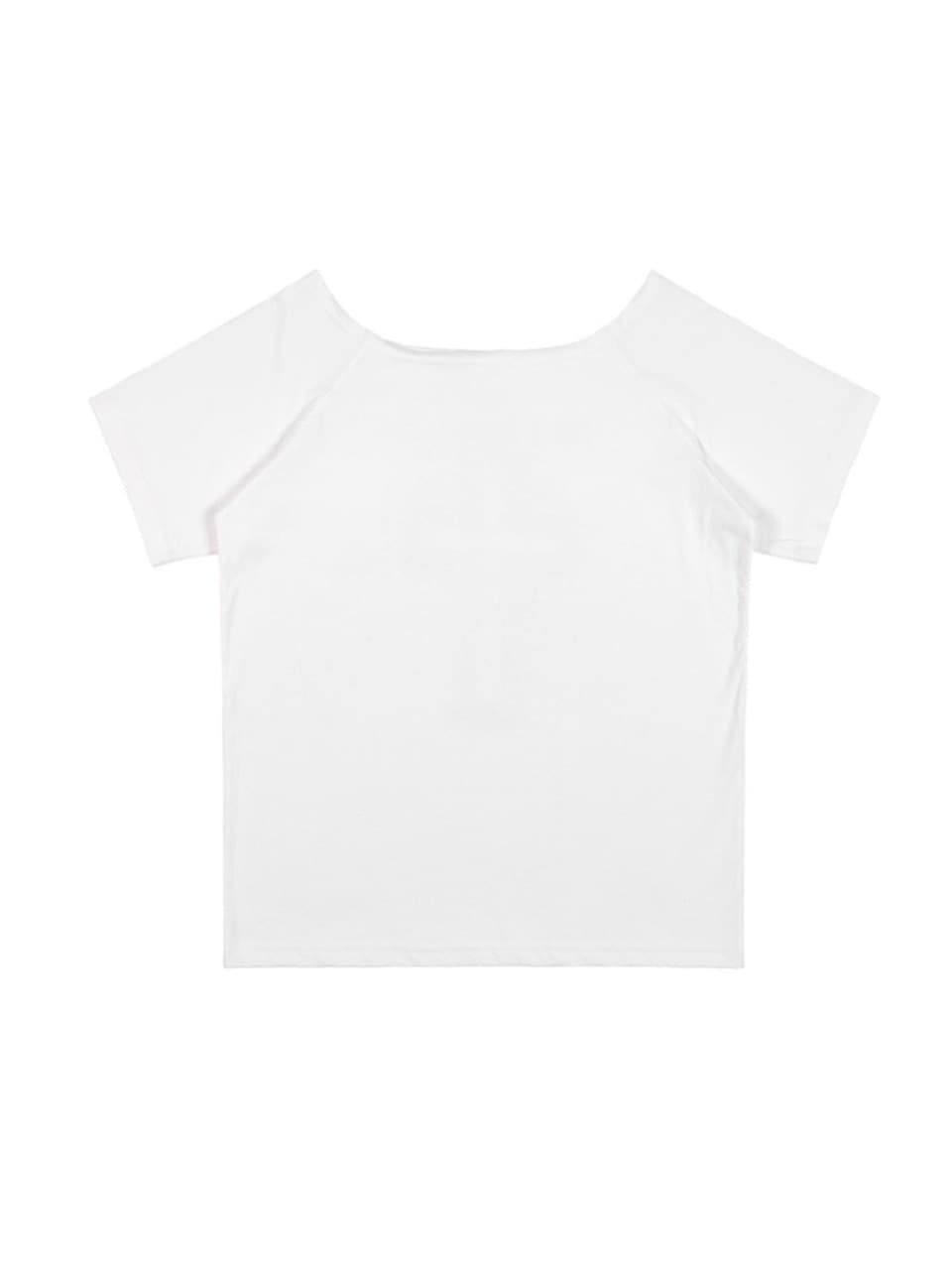 【FANCY CLUB】DIVINE CROSS ONE-SHOULDER TEE / 【ファンシークラブ】クロスワンショルダー半袖Tシャツ