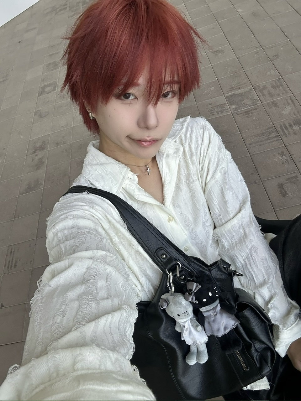 受注制【LUV CODE】damage shirt (3color)