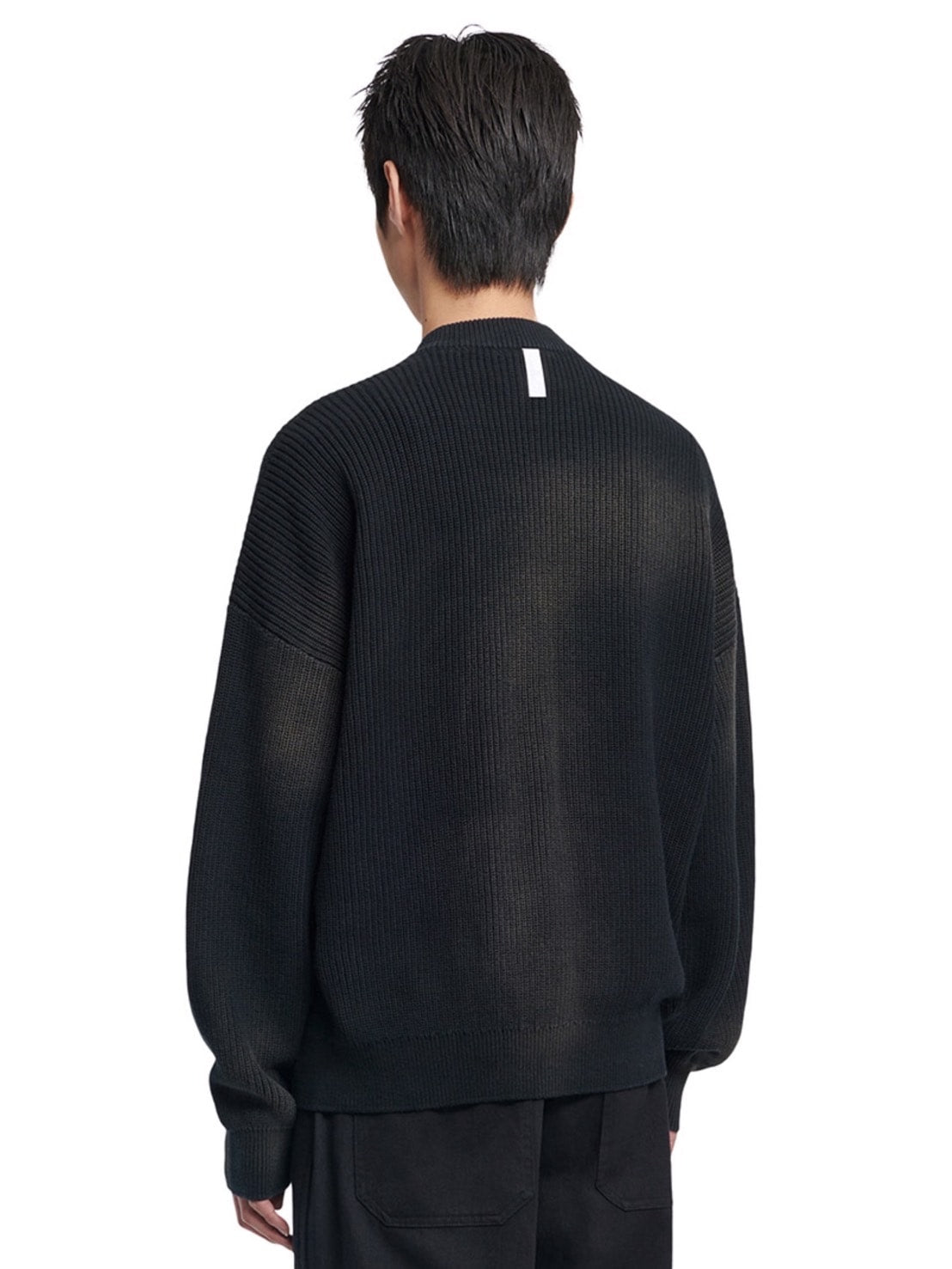 【NOMANUAL】SPRAY DYEING KNIT ZIP-UP