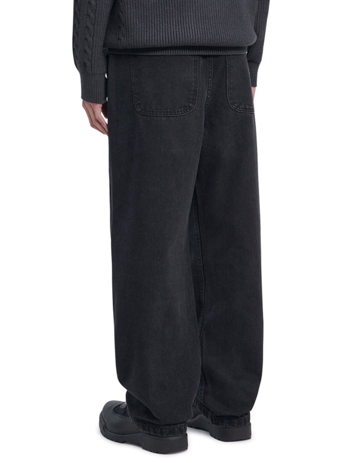 【NOMANUAL】STRAIGHT WIDE DENIM PANTS