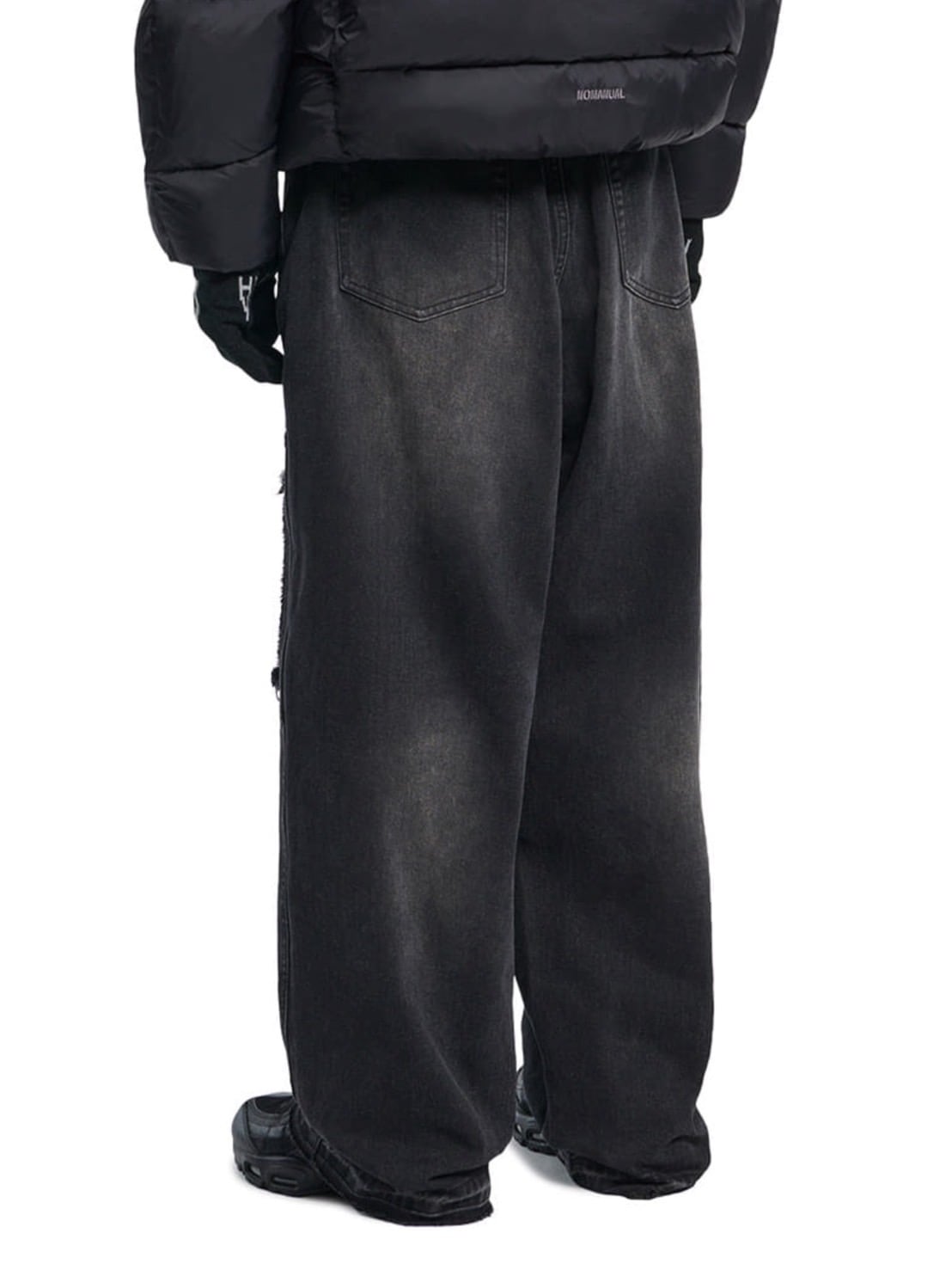 【NOMANUAL】DESTROYED LAYER DENIM PANTS