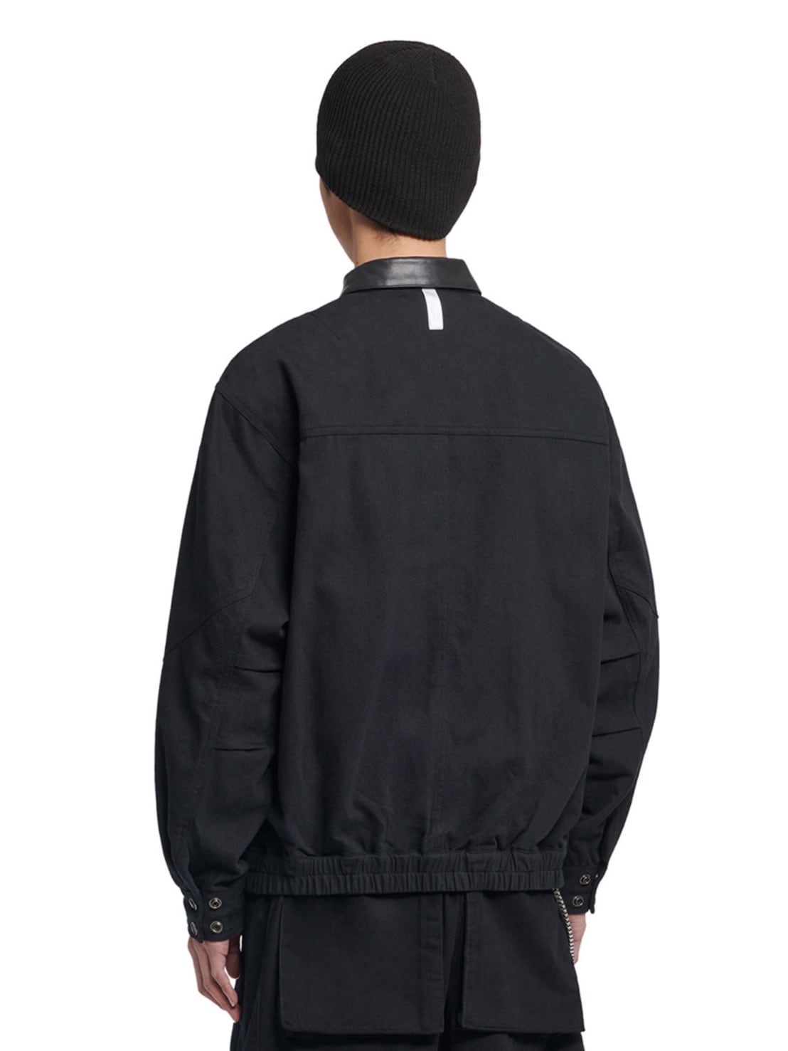 【NOMANUAL】VINTAGE LEATHER COLLAR WORK JACKET