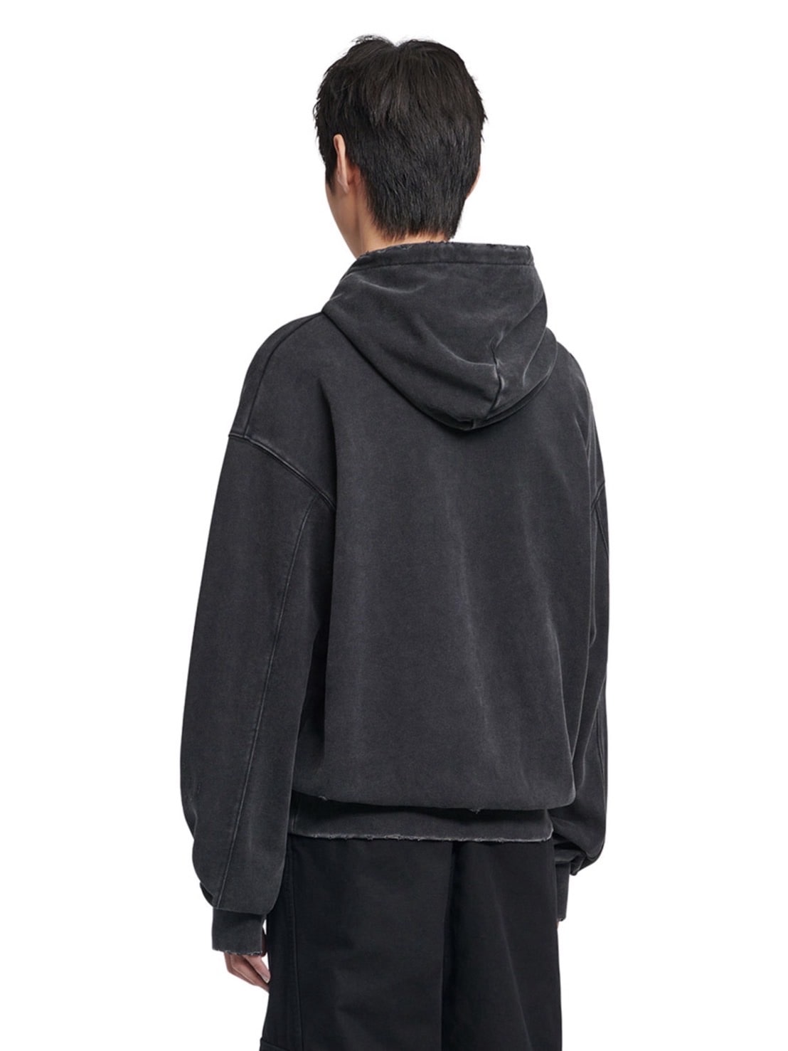 【NOMANUAL】DAMAGED HOODIE