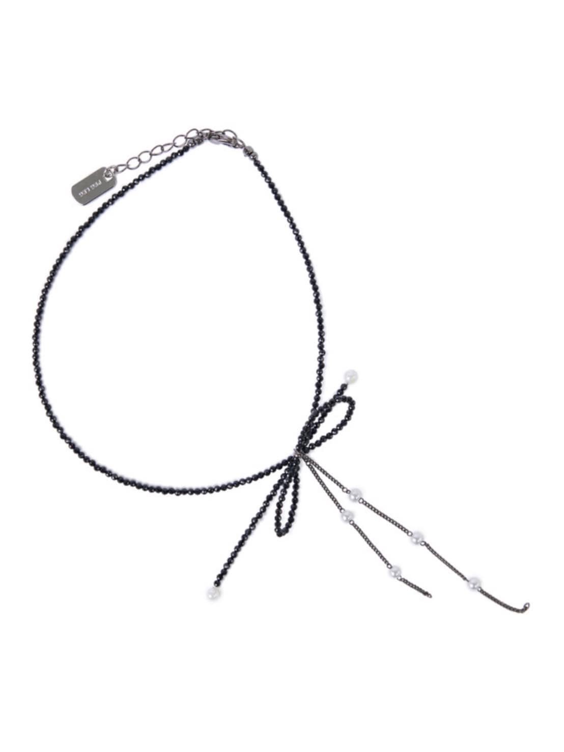 【PEG LEG】ribbon chip necklace