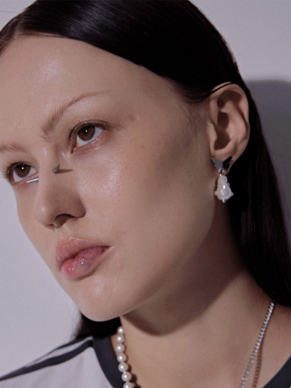 【PEG LEG】butterfly pearl earring