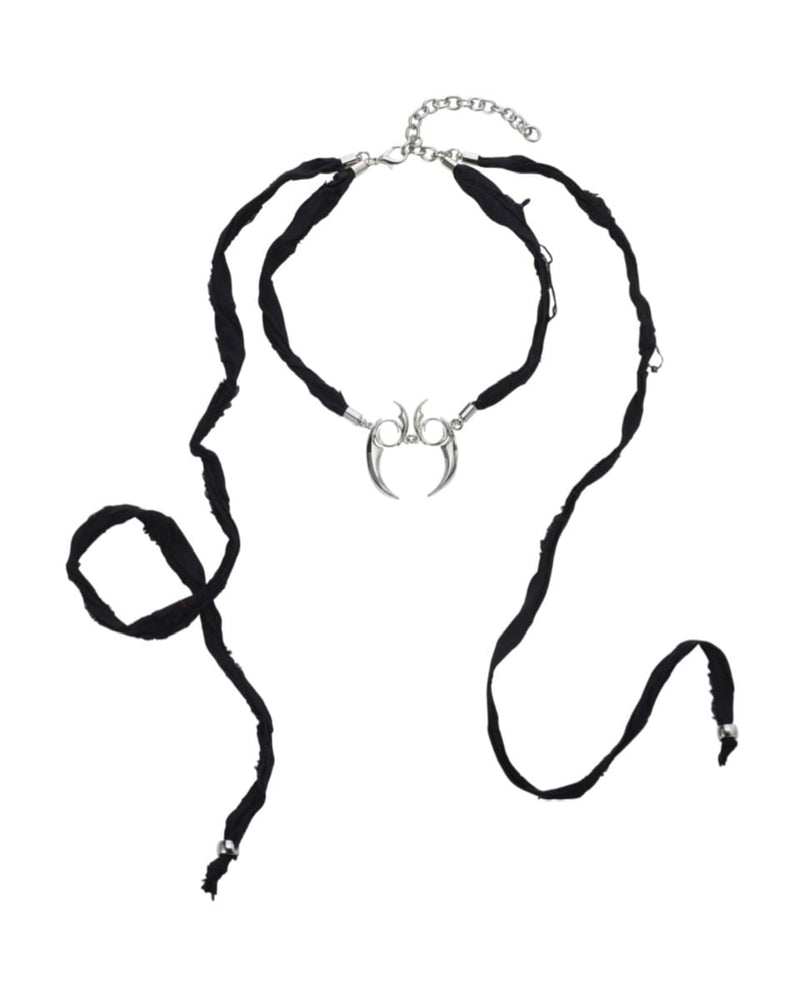 【PEG LEG】a chrome chain emblem Choker