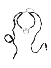 【PEG LEG】a chrome chain emblem Choker