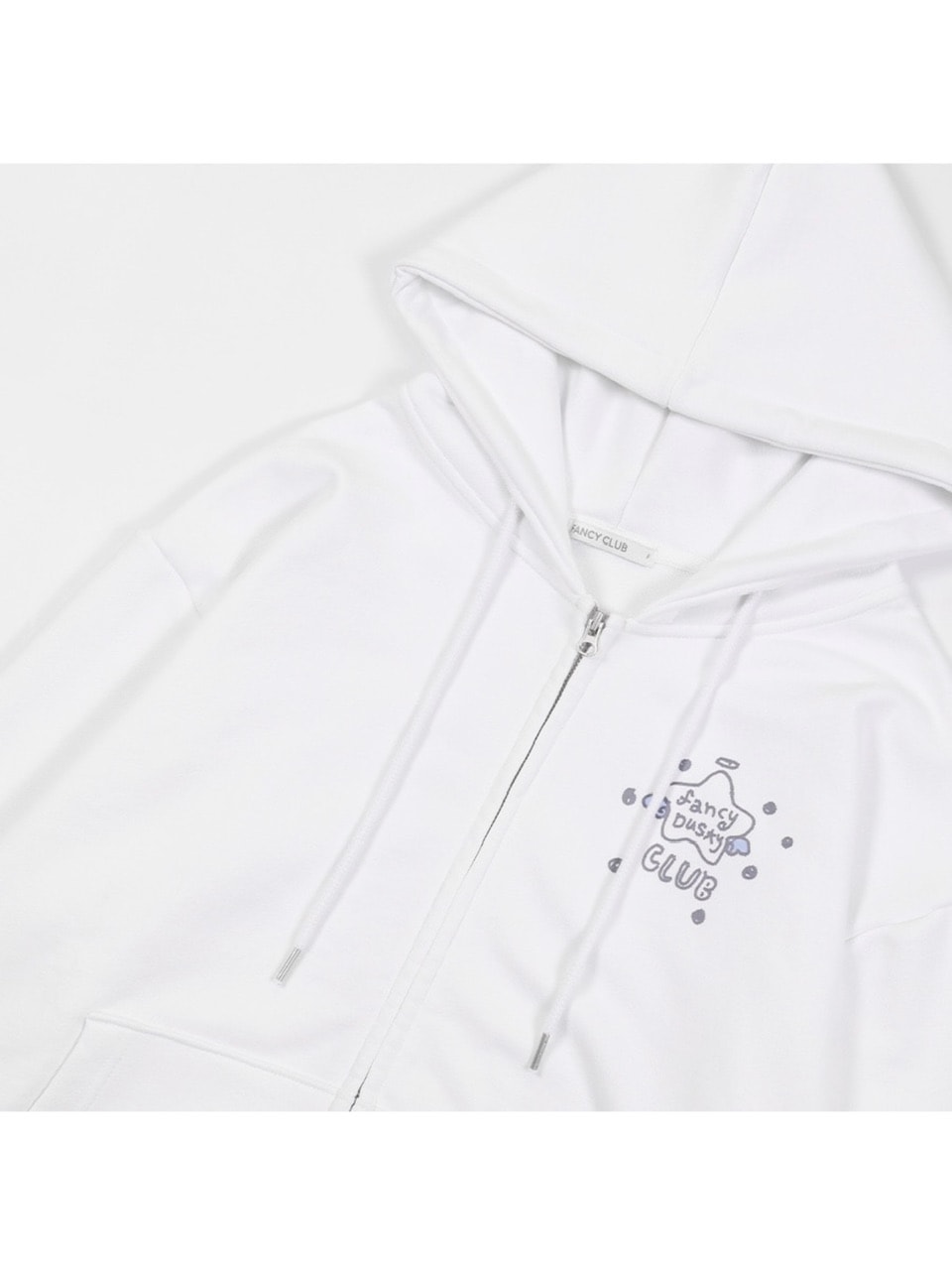 【FANCY X DUSTY】DEVIL & ANGEL PRINTED HOODED ZIP-UP / 【ファンシー X ダスティ】デビル＆エンジェルプリントフードジップパーカー