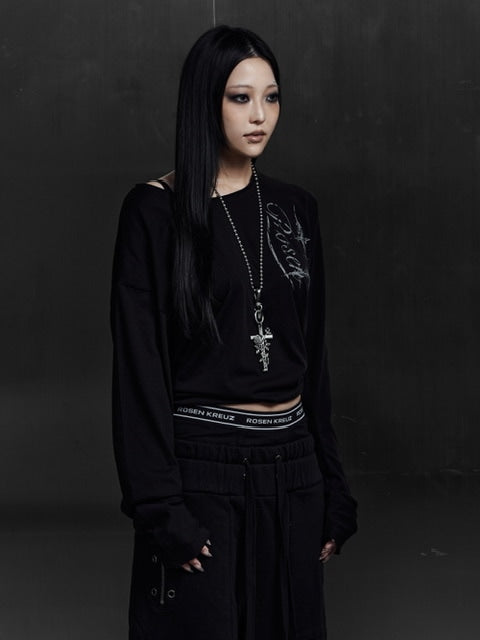 Rosen Kreuz】CURVE-ARM CROSS LONG SLEEVE – PRESSING WEB SHOP