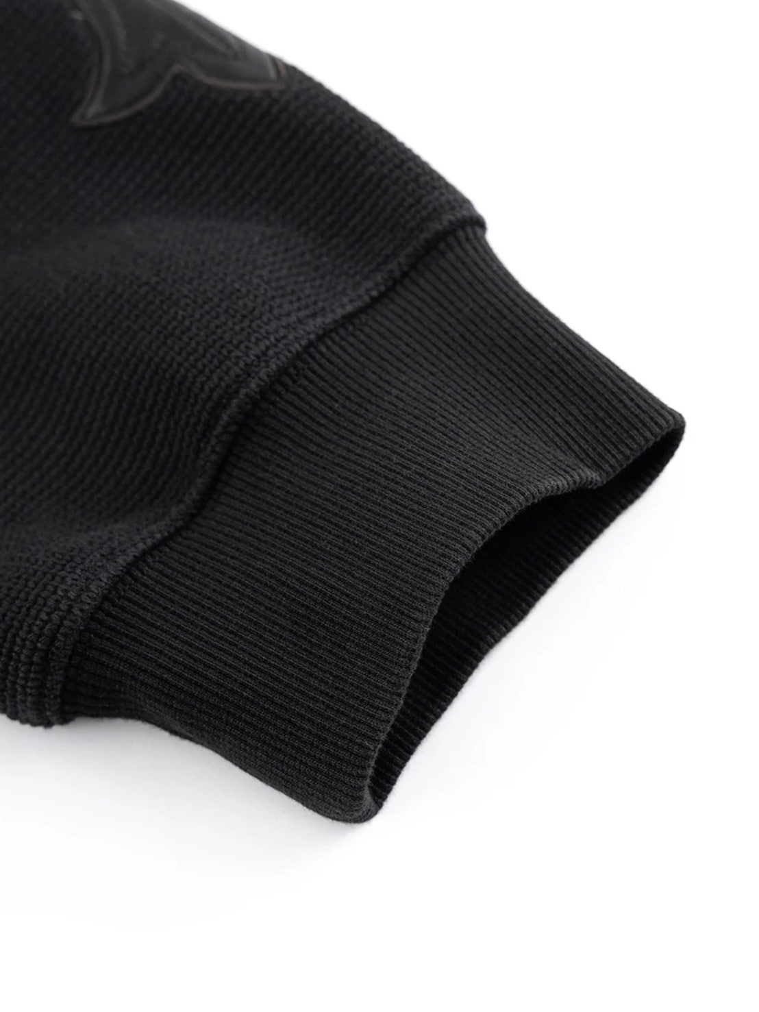 SUPPLIER】Cross Leather Patch Thermal Zip Hoodie – PRESSING WEB SHOP