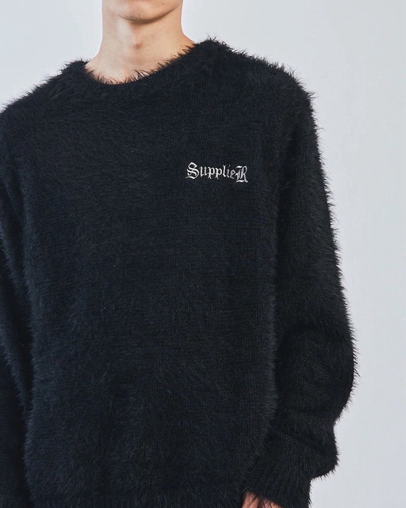【SUPPLIER】Cross Shaggy Knit / 【サプライヤー】クロスロゴシャギーニット