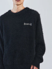 【SUPPLIER】Cross Shaggy Knit / 【サプライヤー】クロスロゴシャギーニット