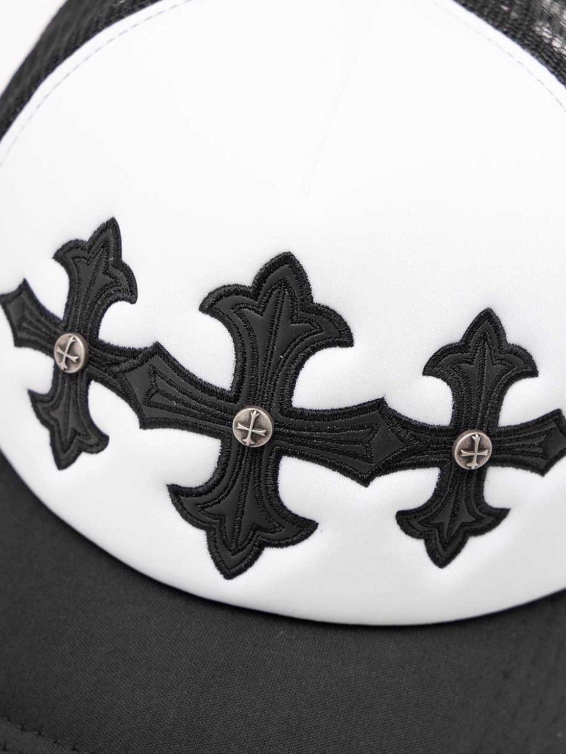 1/30 再入荷【SUPPLIER】Cross Leather Patch Mesh Cap / 【サプライヤー】クロスパッチメッシュキャップ