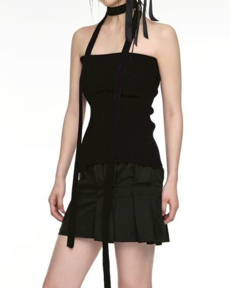 【NACHE】STRAP KNIT TANK TOP