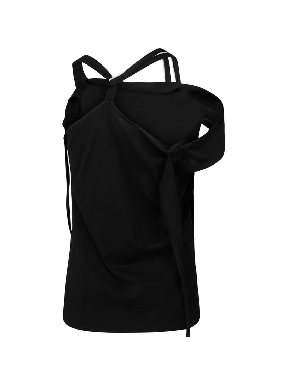 【NACHE】RAWCUT HALTER SLEEVELESS