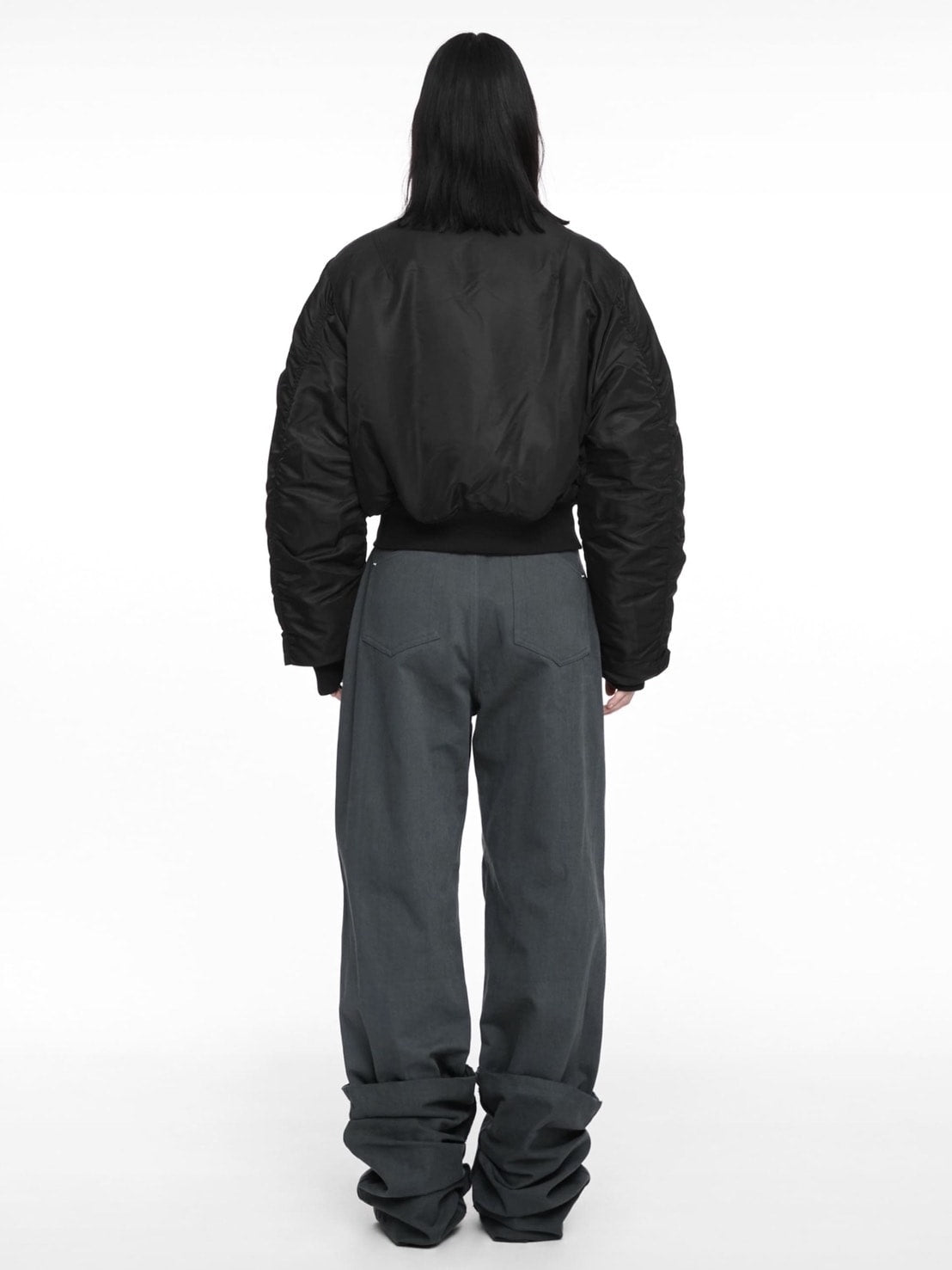 【NACHE】CROPPED BOMBER JACKET (UNISEX)