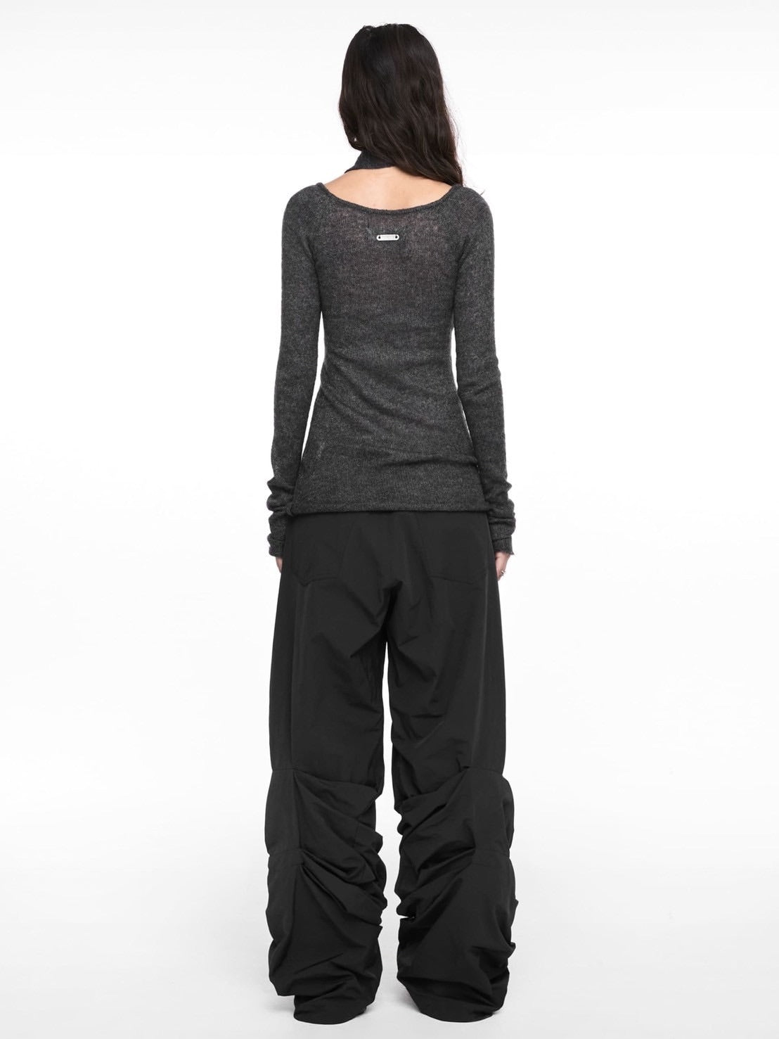 【NACHE】PINTUCK NYLON PANTS (UNISEX)