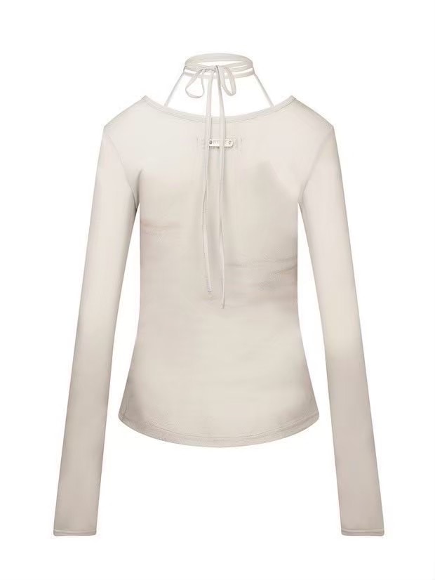 【NACHE】CUT-OUT SLIM FIT LONG SLEEVE