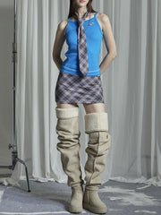 【GATELESS】CHECK NECK TIE / 【ゲートレス】チェックネクタイ