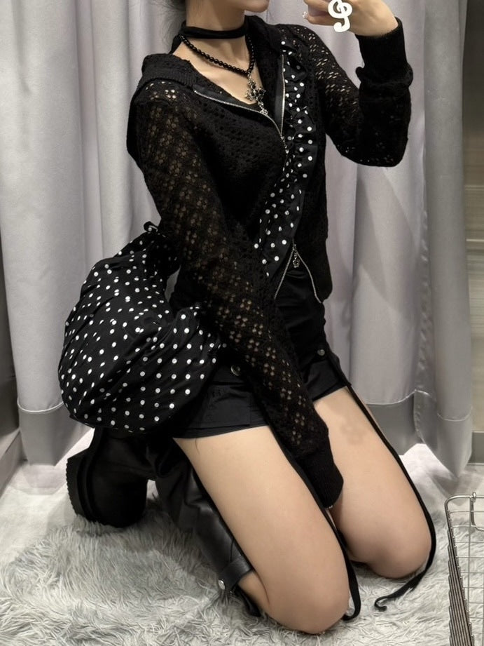 受注制【nmtc +】dot shoulder bag / 【エヌエムティーシープラス】ドットショルダーバッグ (3color)