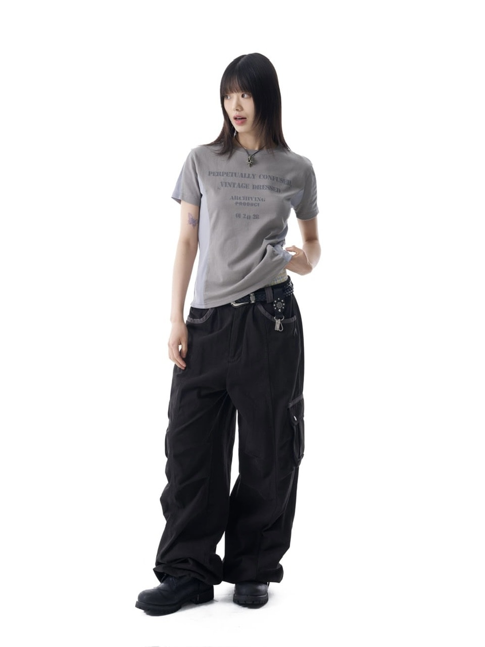 【AAKAM】Meshed Force Half Top