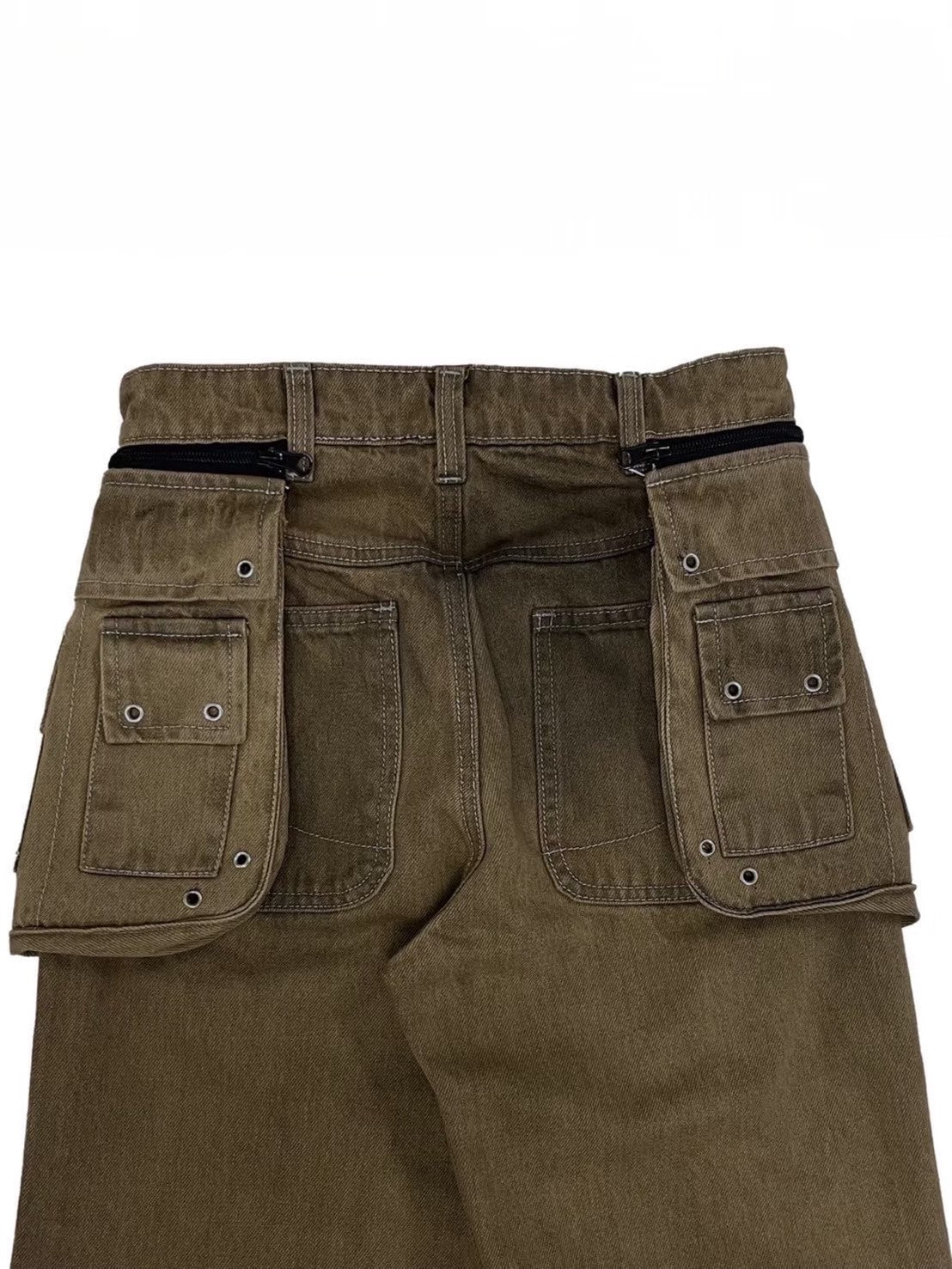 【haveyoudiedbefore?】Grove Tan Denim Pants / 【ハブユーダイドビフォー】ダーティーポケットデニムパンツ