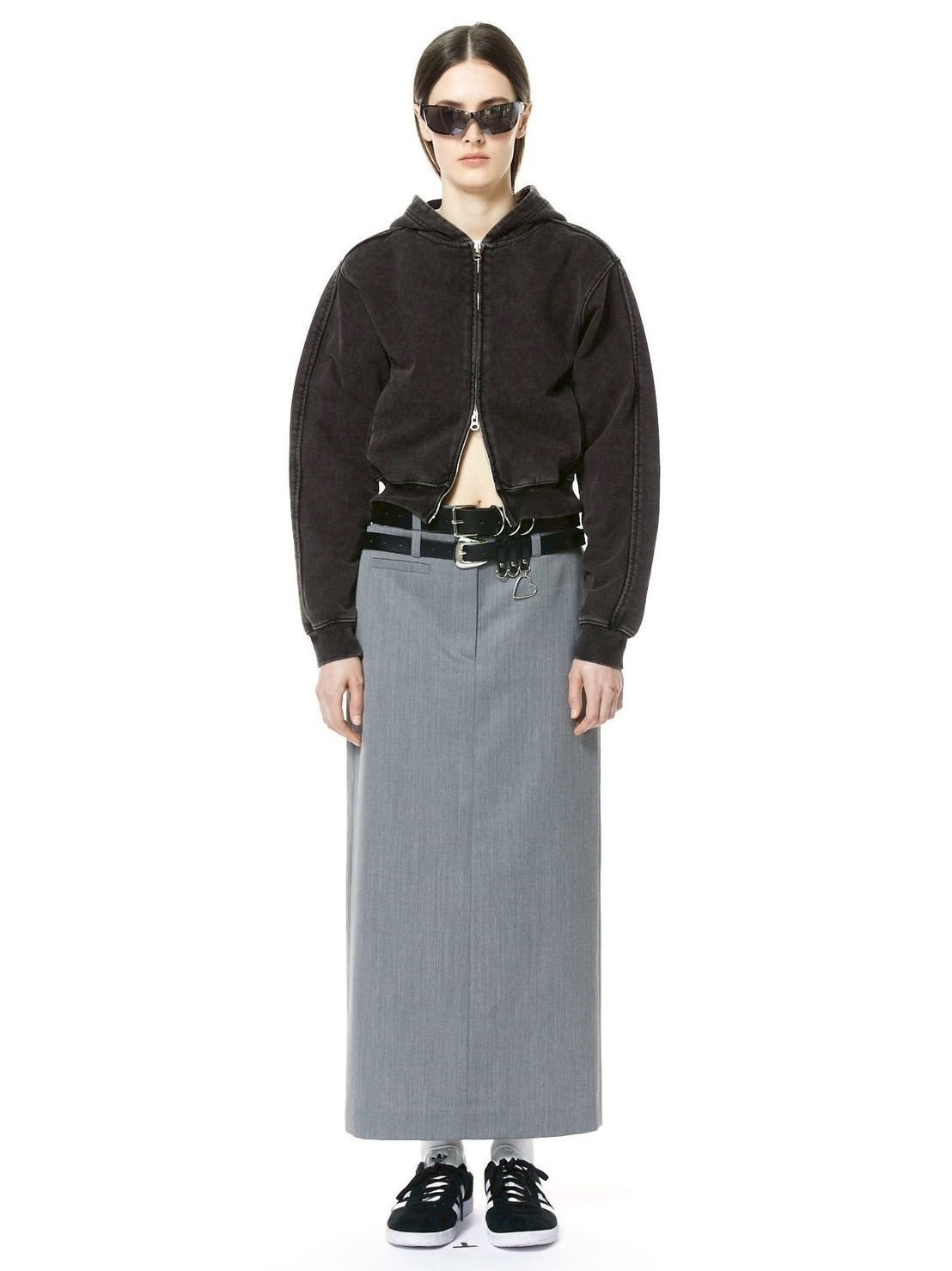 【LCDC】SNOW WASHED ZIP-FRONT HOODIE / 【エルシーディーシー・ティーエム】スノーウォッシュジップフロントパーカー