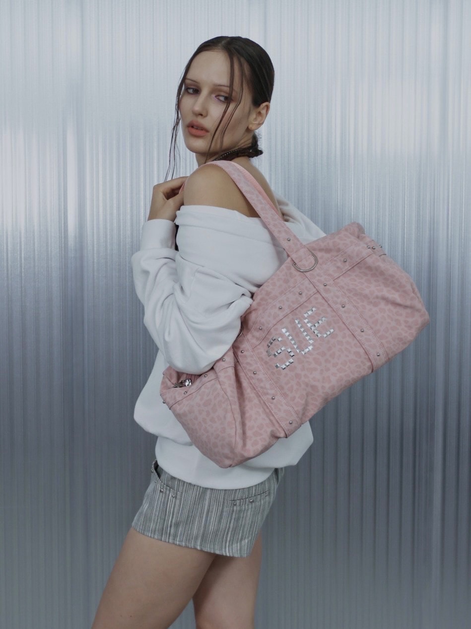 【SETUP‐EXE】LEO STUDDED DUFFEL BAG / 【セットアップエグゼ】レオスタッヅダッフルバッグ