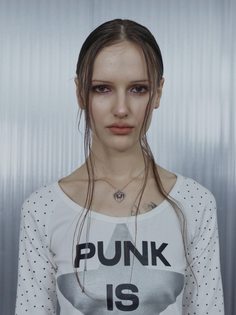 【SETUP‐EXE】HEART SLIDE BALL NECKLACE / 【セットアップエグゼ】ハートスライドボールネックレス