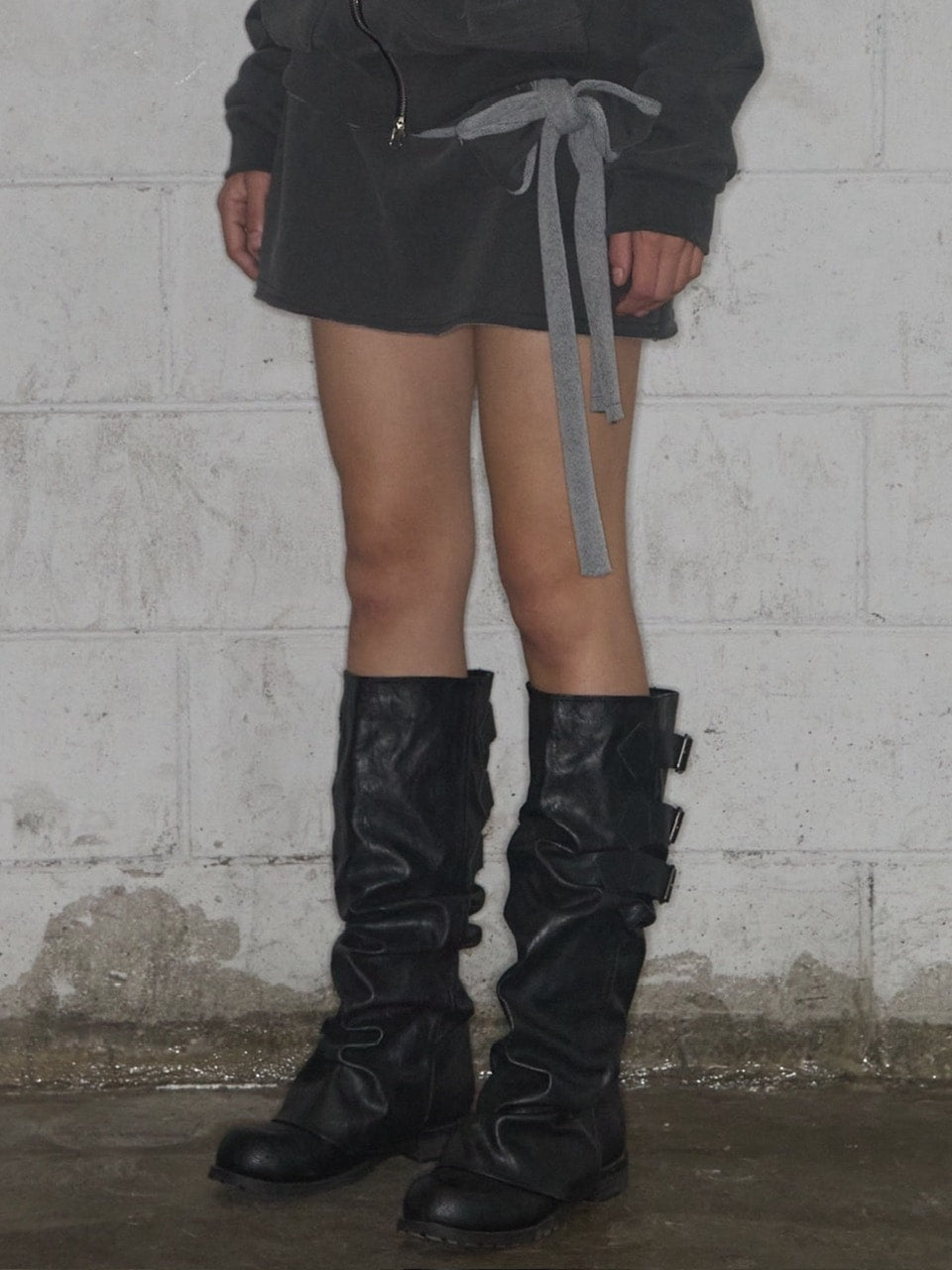 【FANCY CLUB】DYE-WASH TIE SKIRT / 【ファンシークラブ】ダイウォッシュタイスカート