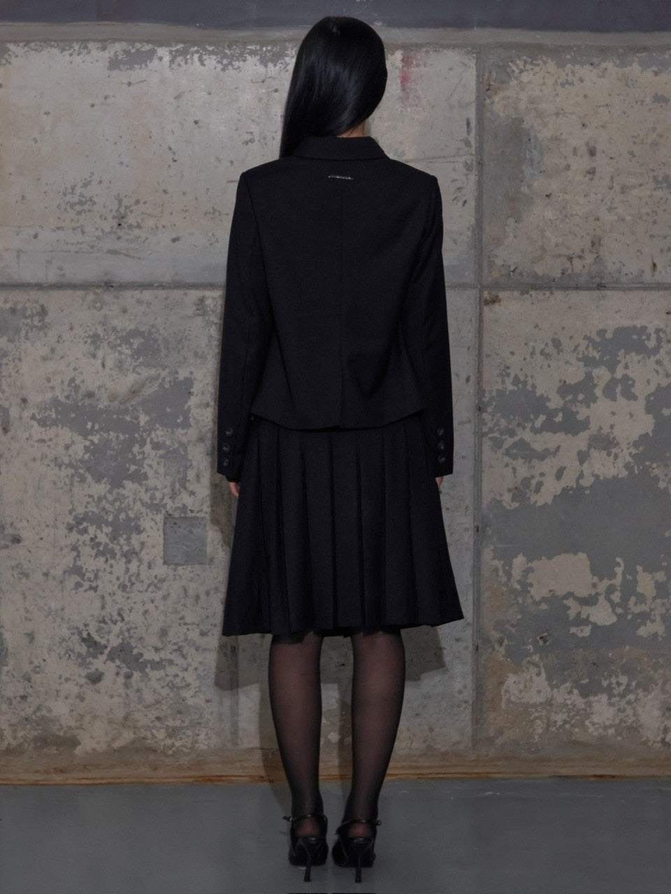 【FANCY CLUB】CLASSIC BUCKLE PLEATS MIDI SKIRT / 【ファンシークラブ】クラシックバックルプリーツミディスカート