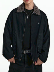 【TGNS】Openwork Knit Collar And Curved Pocket Jacket / 【ツーガンズ】ニットカラーカーブポケットワークジャケット