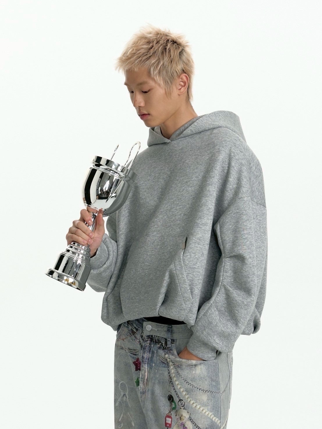 【TGNS】Pleated Air Layer Hooded Sweatshirt / 【ツーガンズ】プリーツレイヤープルオーバーパーカー