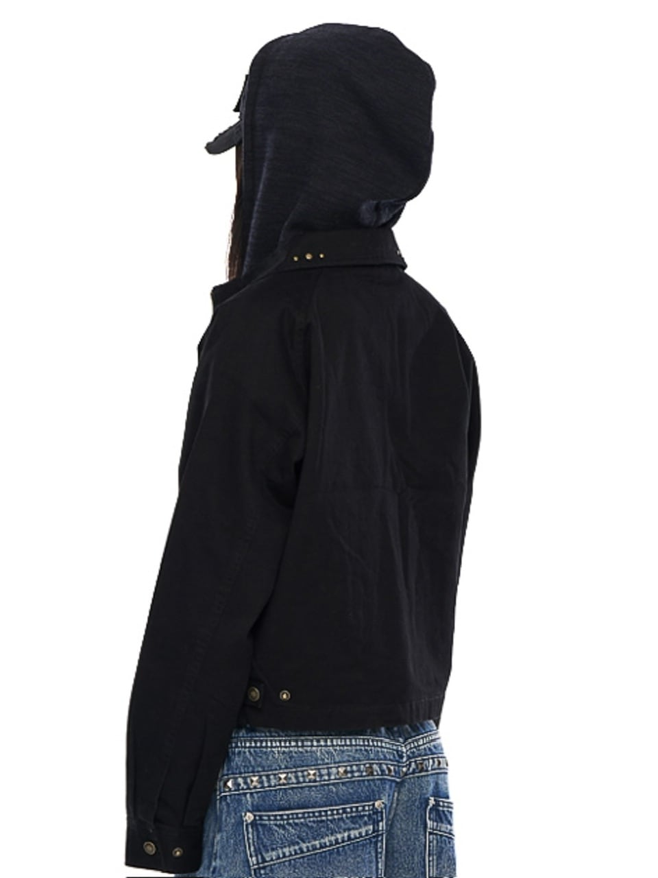 【AAKAM】Incision Studded Cotton Jacket