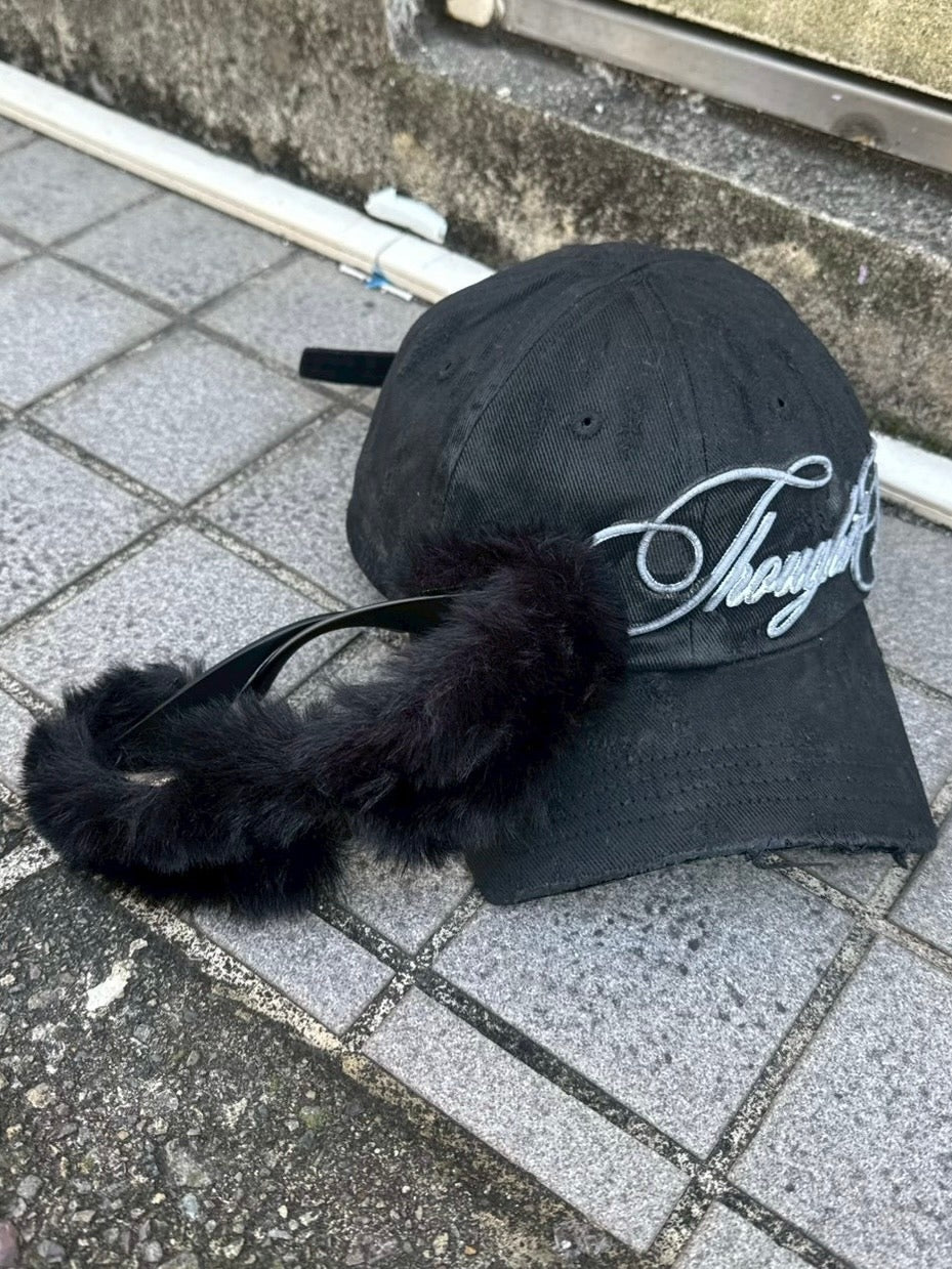 【Never mind the XU】fur sunglasses / 【ネバーマインドザエックスユー】ファーサングラス
