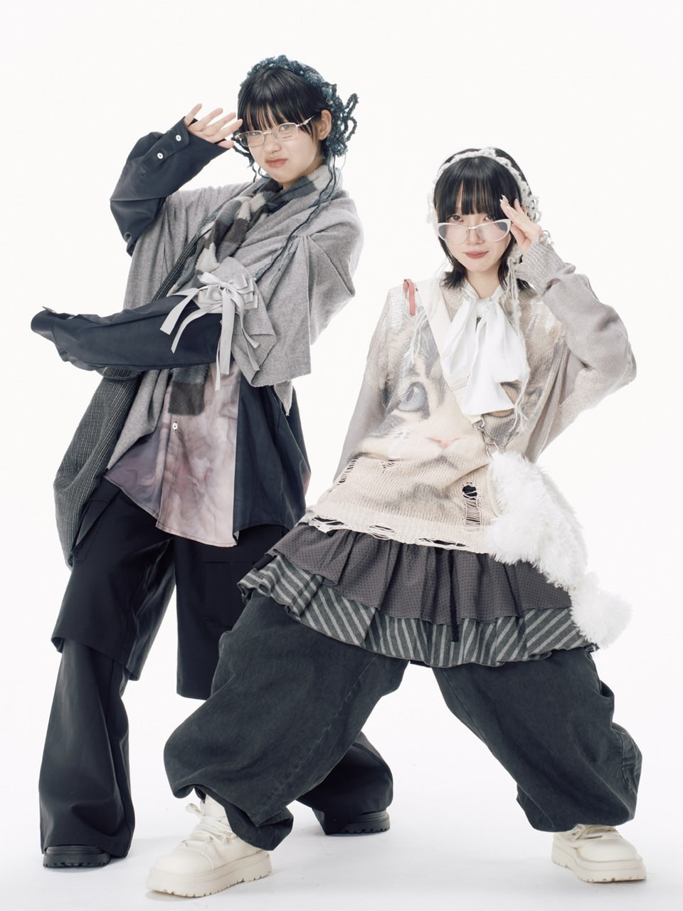 【Nerd out XU】layered denim pants / 【ナードアウトエックスユー】レイヤードデニムパンツ