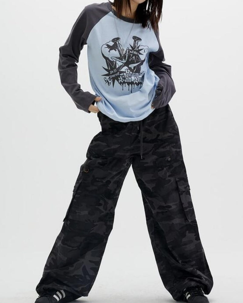 【runningHIGH】RIPSTOP BANDING CARGO PANTS -CAMO- / 【ランニングハイ】リップストップバンディングカーゴパンツ
