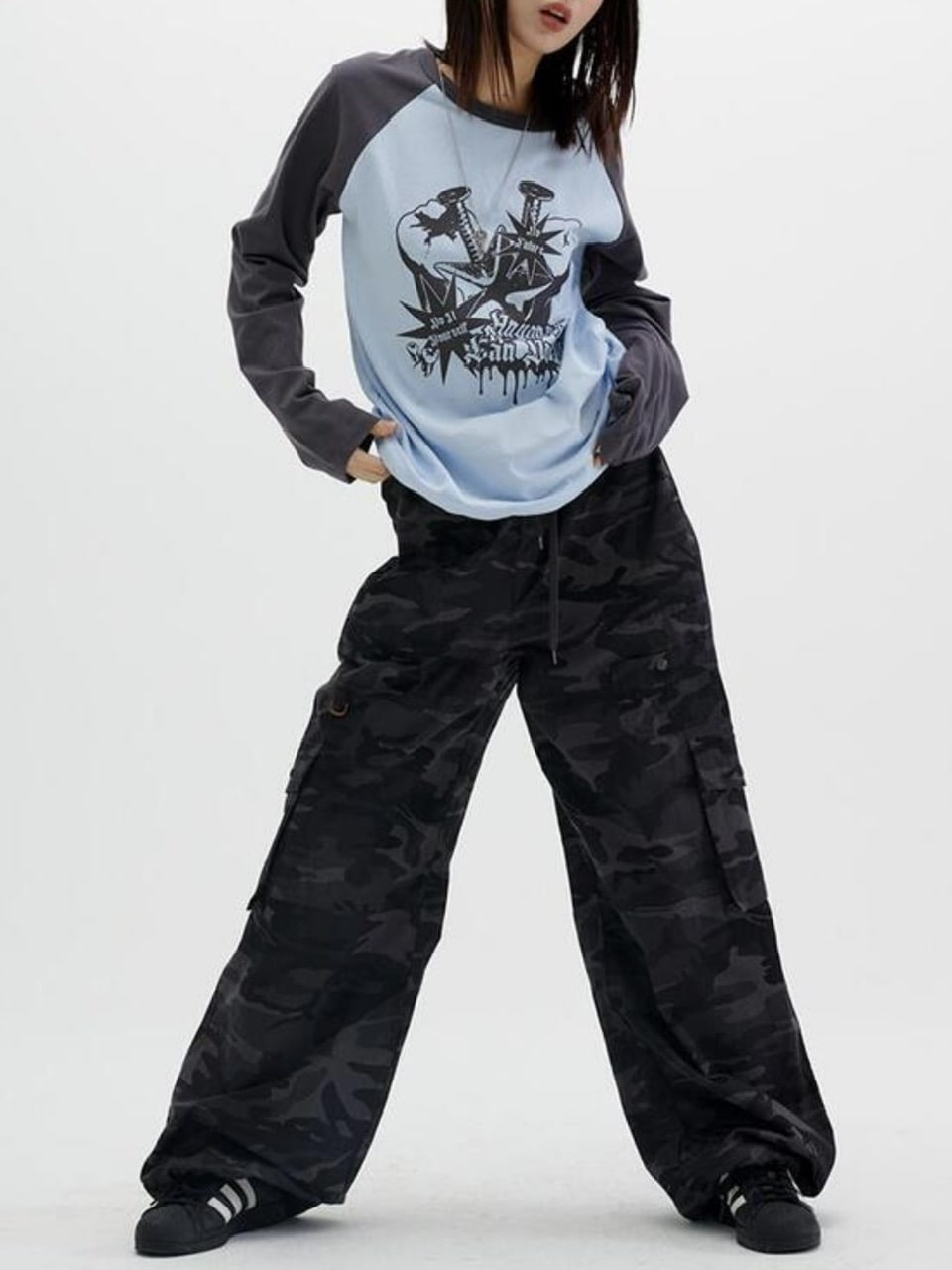 【runningHIGH】RIPSTOP BANDING CARGO PANTS -CAMO- / 【ランニングハイ】リップストップバンディングカーゴパンツ