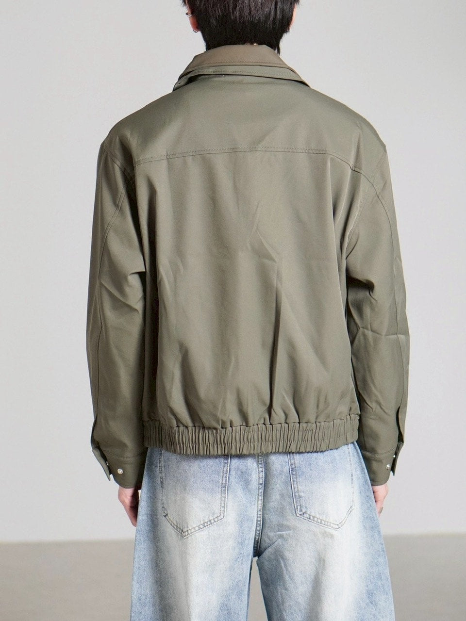 【Chikashitsu +】double collar jacket / 【チカシツプラス】ダブルカラージャケット (2color)