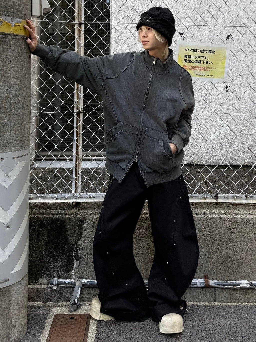 【Never mind the XU】vintage zip up jacket / 【ネバーマインドザエックスユー】ヴィンテージジップアップジャケット (2color)