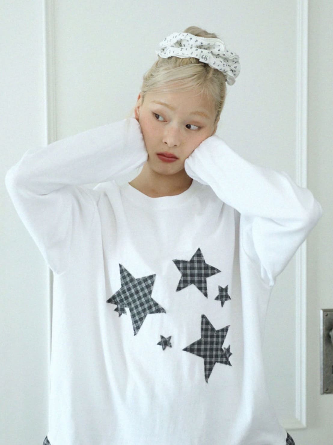 12/21 20:00 再販【Uglyshadow】FLOWER WAFFLE SCRUNCHIE