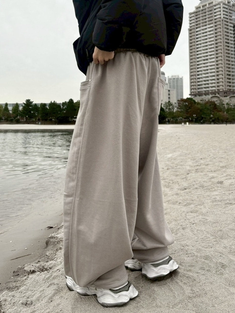 受注制【youll】rivet tuck wide pants (2color)