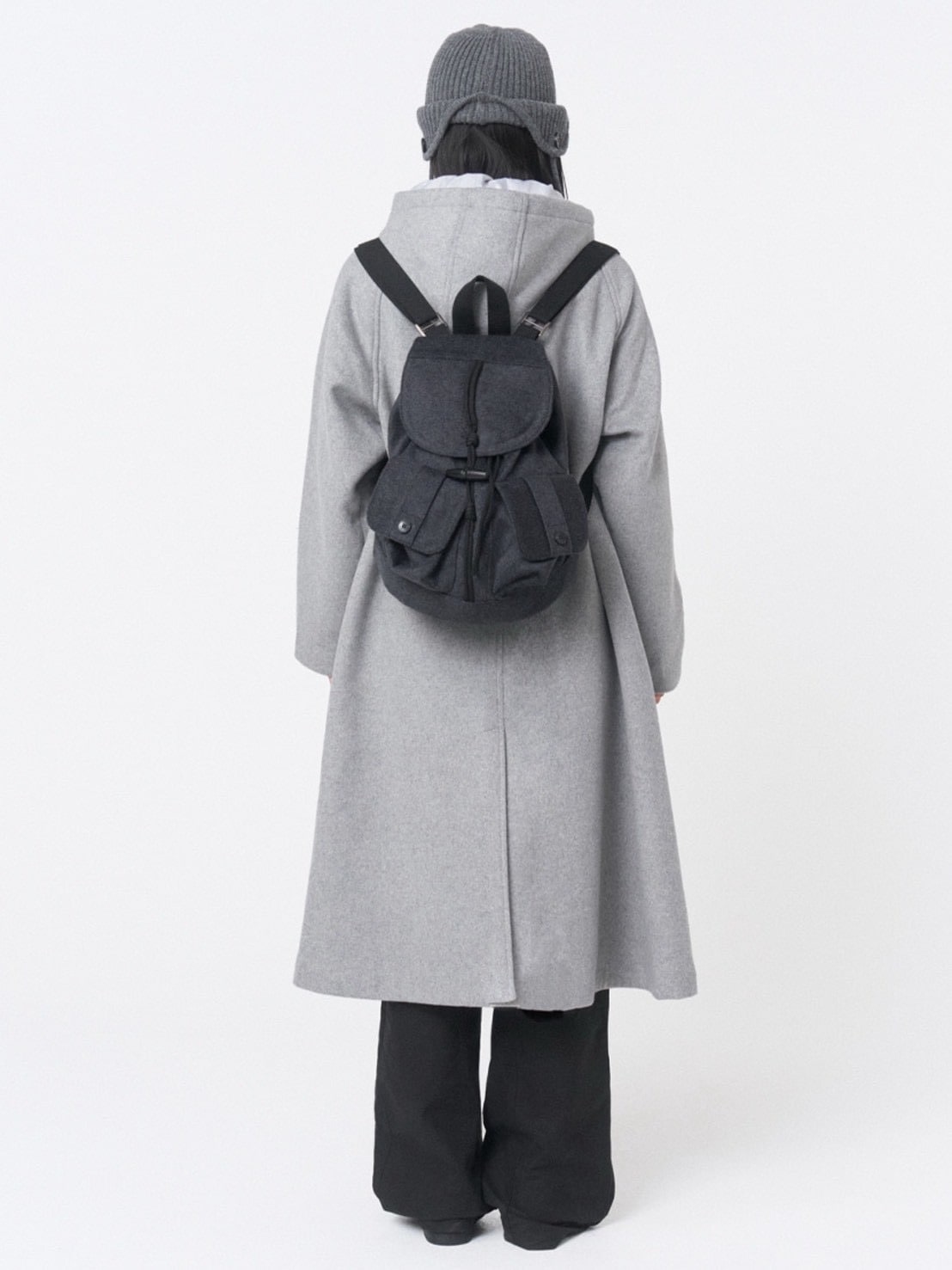 【Miseki seoul】Hoodie long duffle coat