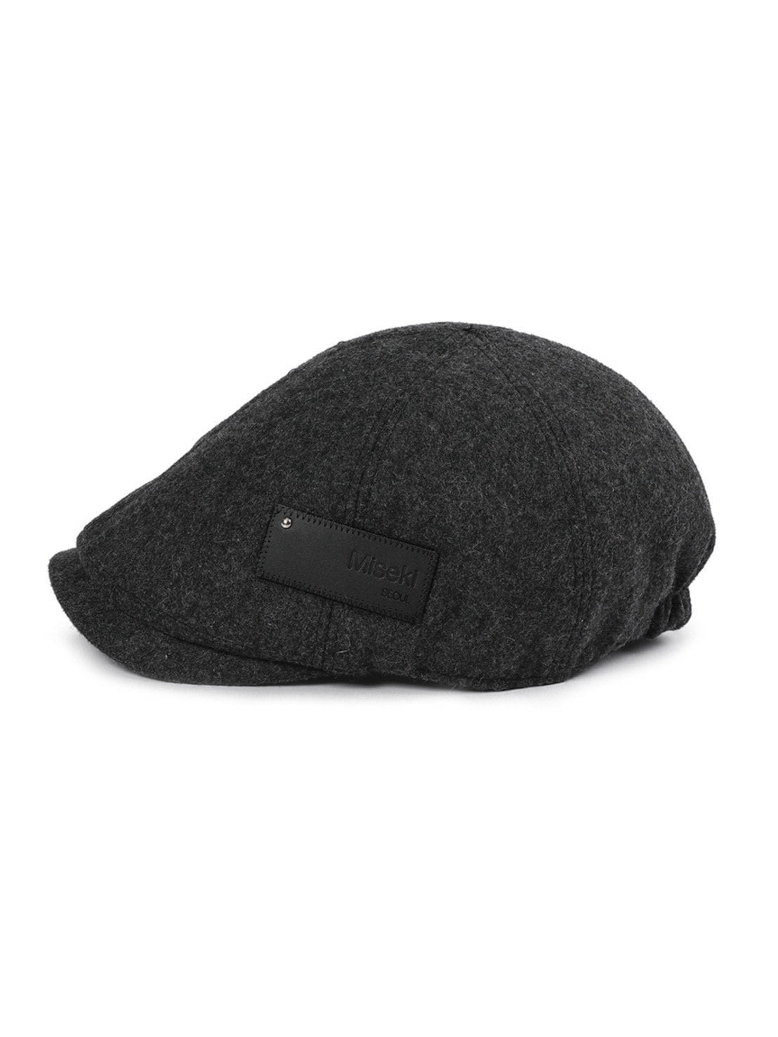 【Miseki seoul】Patch wool hunting cap