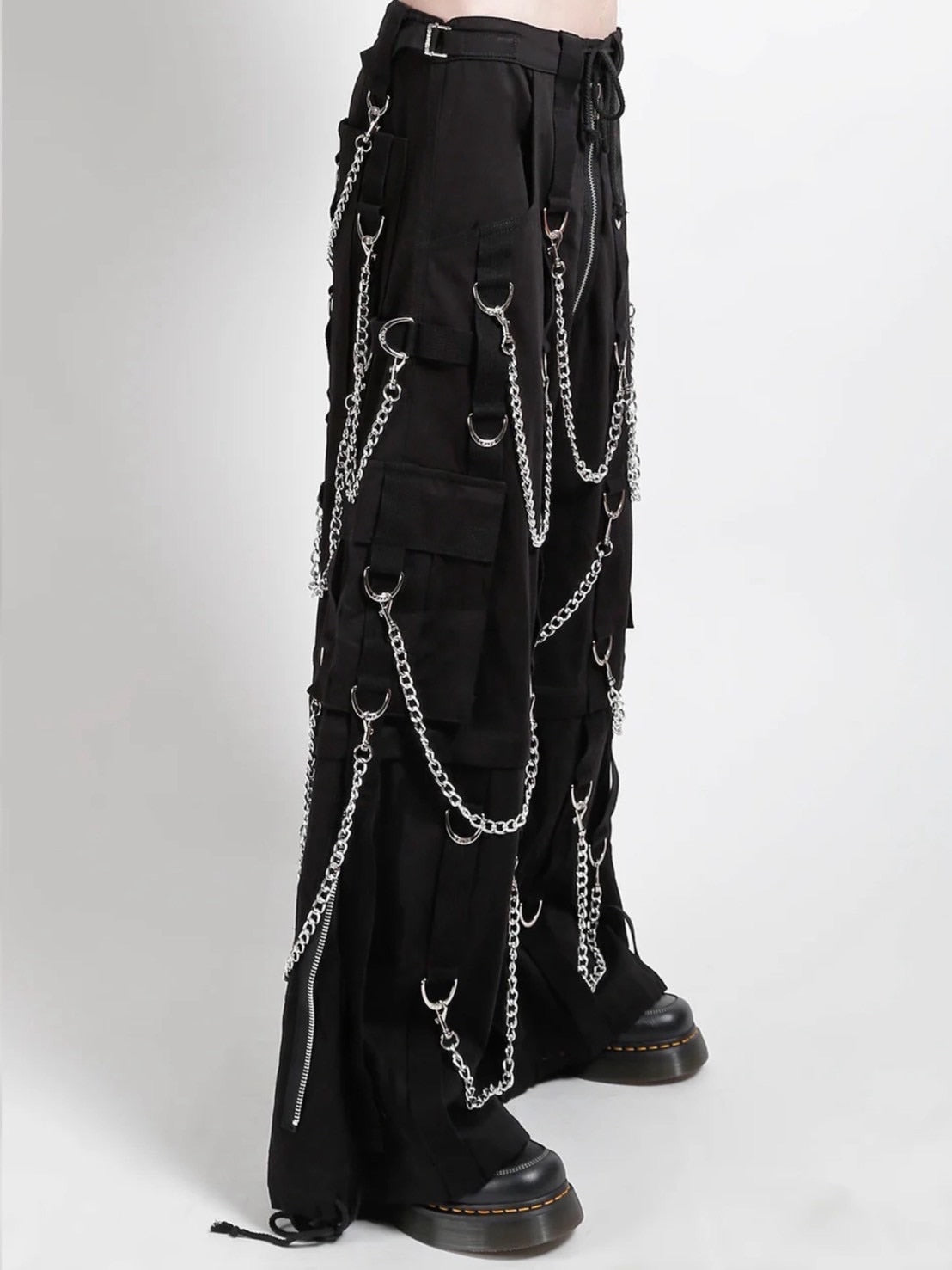【TRIPP nyc】SUPER CHAIN PANT[AF7294M] / 【トリップ ニューヨーク 】ボンテージストラップチェーンワイドパンツ