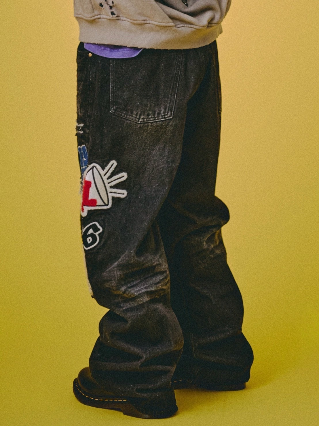 【GALFY】ワッペンだらけデニム